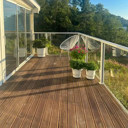 Feriehus White With Jacuzzi And Fjord Views *